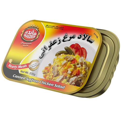 سالاد مرغ زعفرانی