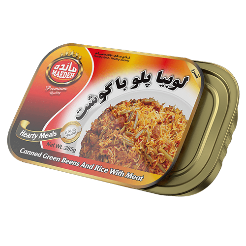 لوبیا پلو با گوشت