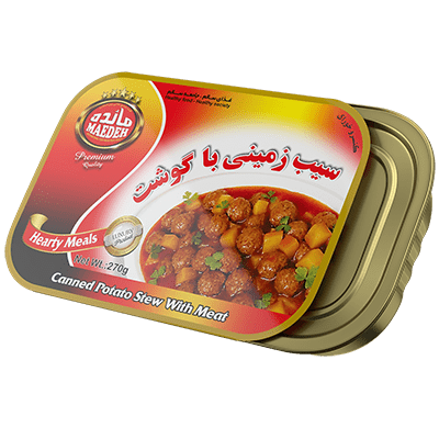  خوراک سیب زمینی با گوشت 