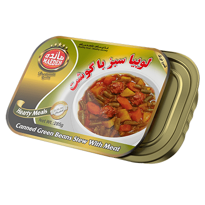  خوراک لوبیا سبز با گوشت 